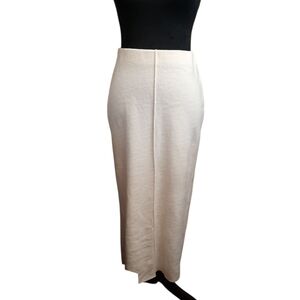 NWT Zara Cream Pencil Skirt Small